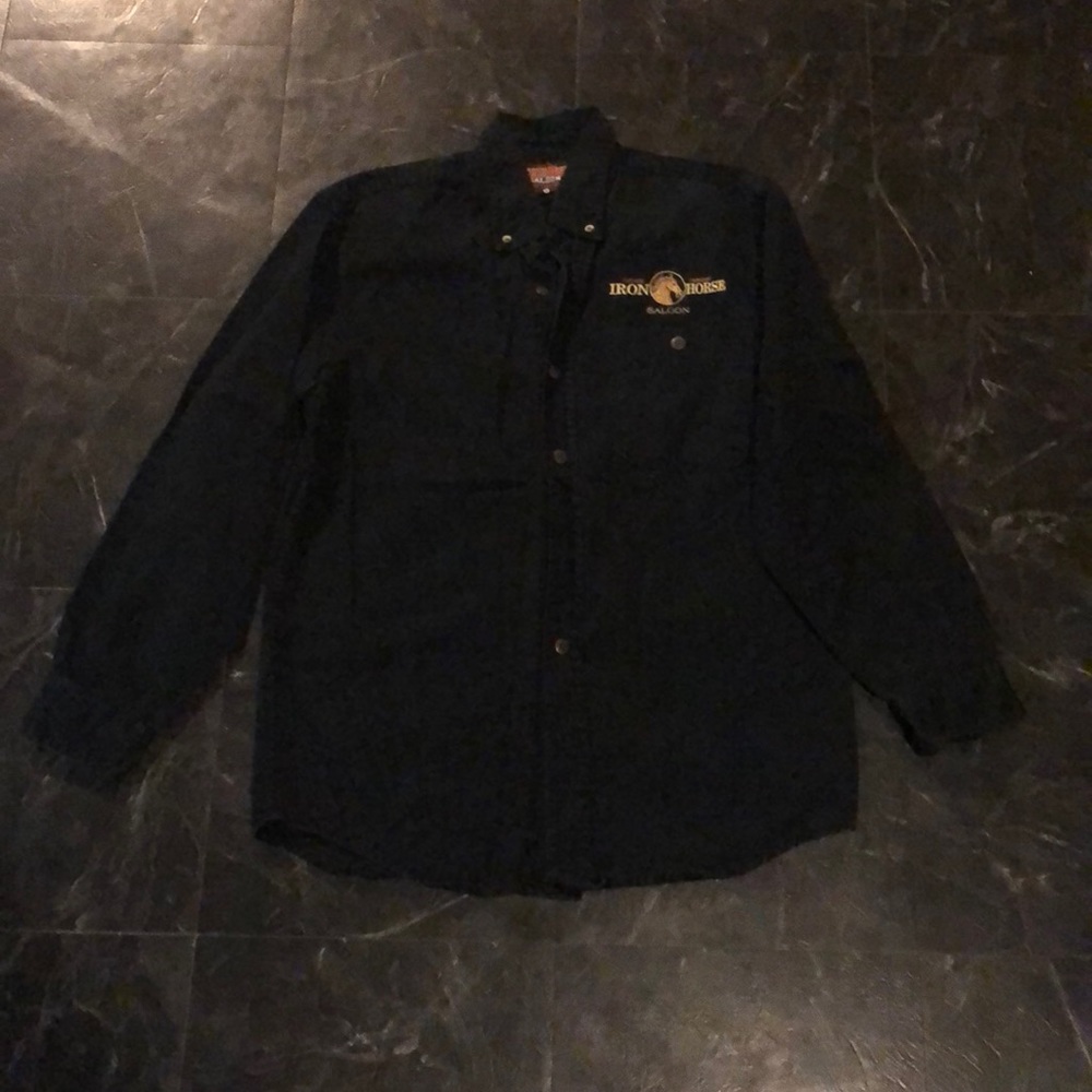 Iron horse button up